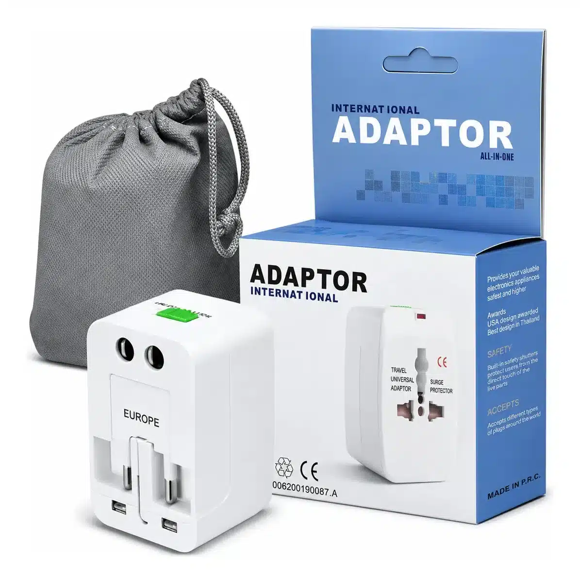 Adaptador de enchufe universal para viajero internacional