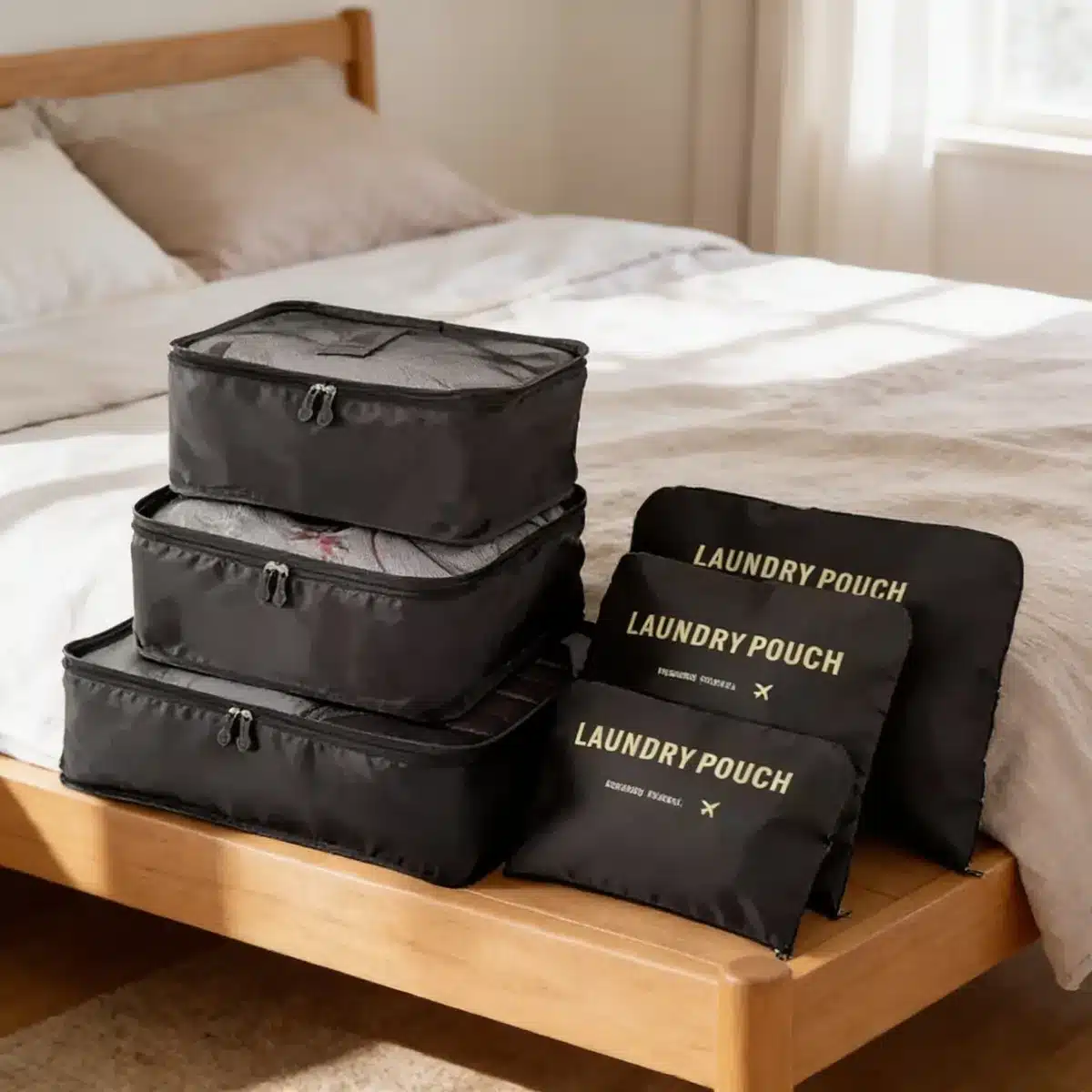 Set organizador de ropa para valija 6 bolsas